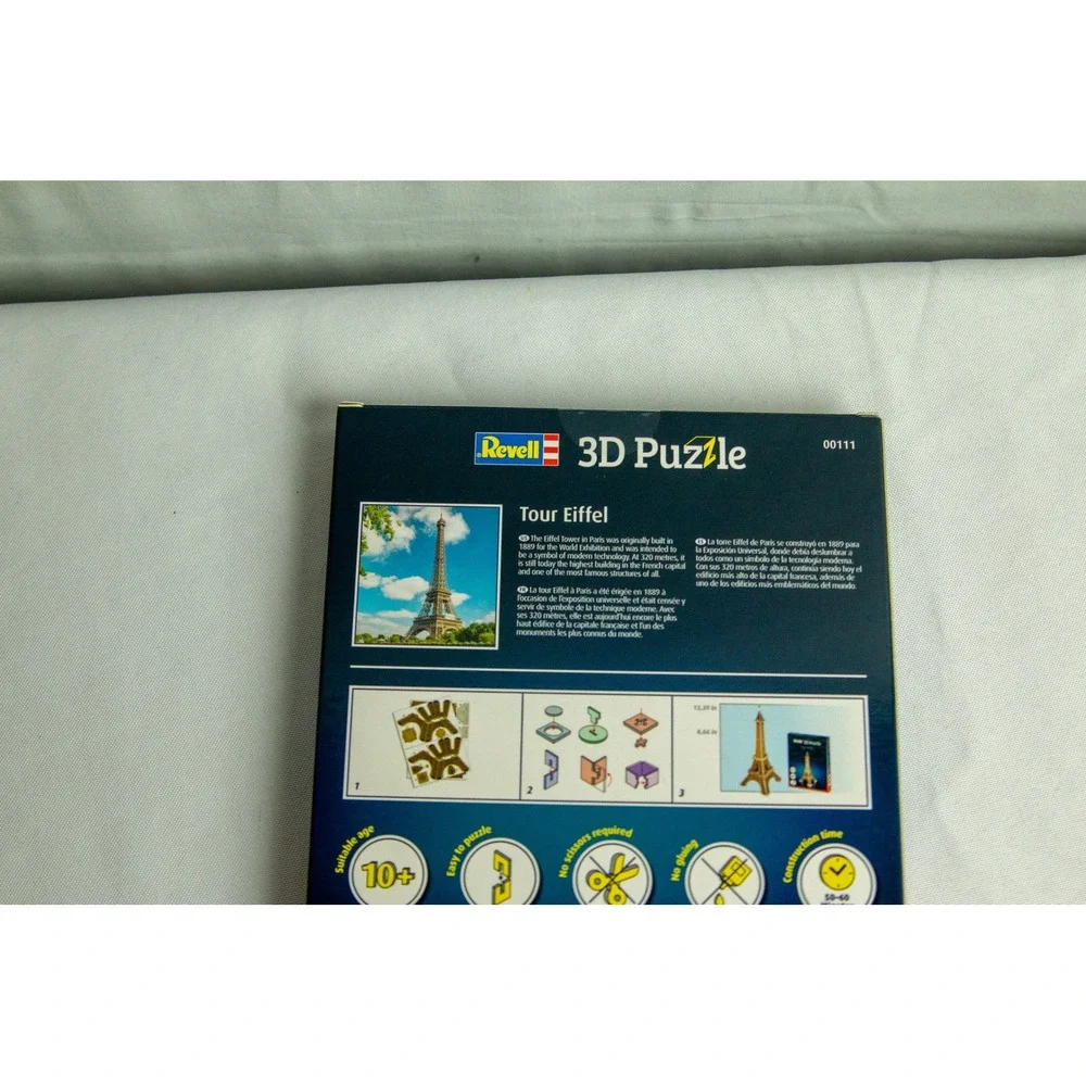 Revell 3D Puzzle Tour Eiffel Model Kit 00111 Eiffel Tower 20 Pieces 13.39in Tall
